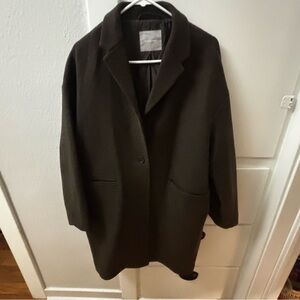 Everlane Dark Brown Top Coat